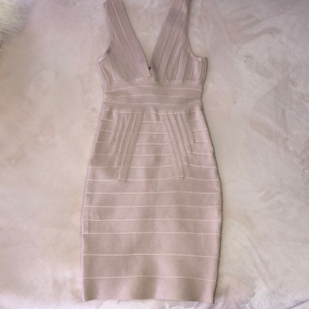 Champagne Bandage Dress size S